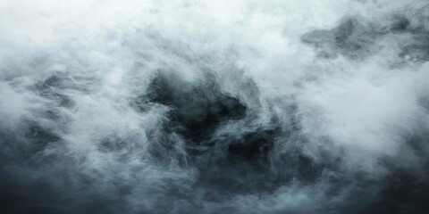 Fototapeta premium Abstract Smoke, Fog, Mist, Atmosphere, Background, Texture, Blue, Gray, Black, White