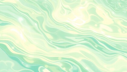 Abstract Pastel Green Marble Swirl Background Design