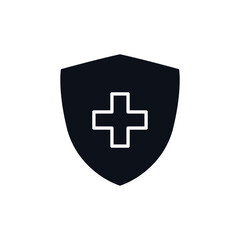 immunity icon Flat art illustration in outline