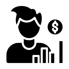 Broker Vector Design Icon Style