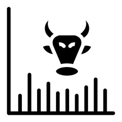 Bull Vector Design Icon Style