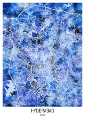 Hyderabad IndiaCity Map


