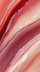 Fototapeta premium Creamy vanilla blend with fruit purees and sauces.