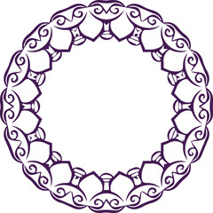 Beautiful flower art and mandala vector design