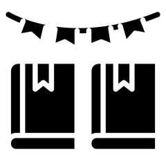 Book Festival Vector Design Icon Style