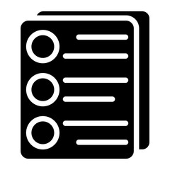 List Vector Design Icon Style