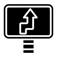 Yield Sign Vector Design Icon Style