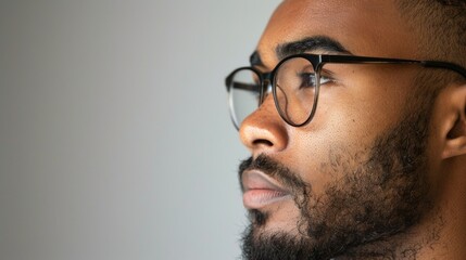 Fototapeta premium Man wearing glasses.