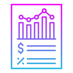 Financial report Icon