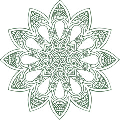 Beautiful Mandala Art and Vector Mandala Design Image.