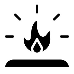 Campfire Vector Design Icon Style