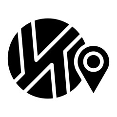 Street Map Vector Design Icon Style