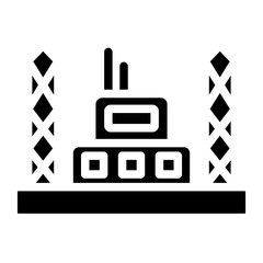 Drill Platform Vector Design Icon Style