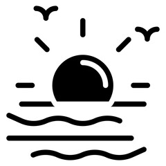 Sunrise Vector Design Icon Style