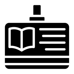 Library Card Vector Design Icon Style