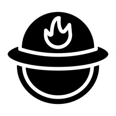 Firefighter Helmet Vector Design Icon Style