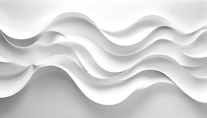 Abstract white wave pattern background.