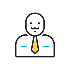 Multi color icon for dad