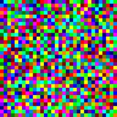 chessboard with colors randomly distributed on a matrix of 32x32 squares for a total of 1024 cells
