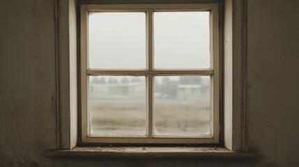 Fototapeta premium Old window looking out