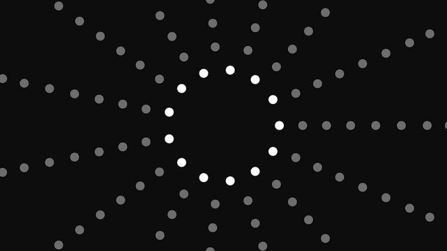 Dots circles Pattern from the center Background Loops