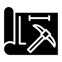 Crafting Blueprint Vector Design Icon Style