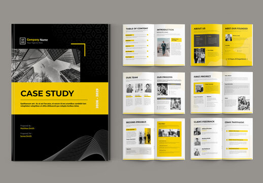 Business Case Study Booklet Template