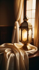 Ramadan Eid al-Fitr Minimalist lantern decor in modern home