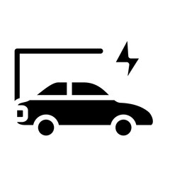 Electric Car Vector Design Icon Style