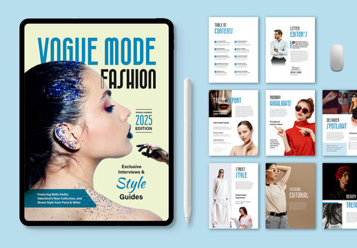 Fashion Digital Magazine Template