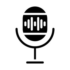 Microphone Vector Design Icon Style