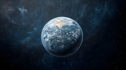 Satellite captures remarkable first glimpse of Earth from space showcasing planet's vibrant landscapes and swirling clouds