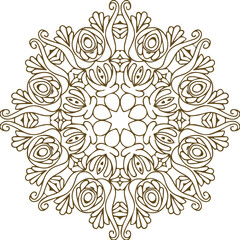 Beautiful Mandala Art and Vector Mandala Design Image.