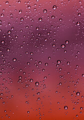 Gotitas de lluvia en la ventana