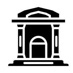 Courthouse Vector Design Icon Style