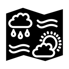 Weather map Vector Design Icon Style