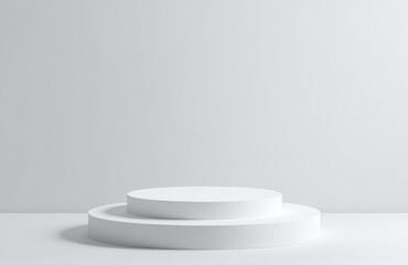 Modern Podium Design With Pedestal And Platform, Ideal For Award Ceremonies And Product Presentations, Available As A 3d Stock Vector.