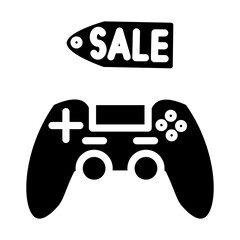 Gamepad Sale Vector Design Icon Style