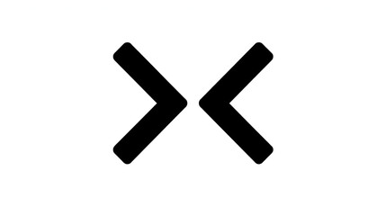 flat black expand arrow icon monochrome vector solid graphic symbol