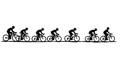 Silhouette of a man riding bicycle team, bike, bicycle, sport, silhouette, cycling, cyclist, vector, cycle, biker, people, mountain, biking, illustration, ride, wheel, race, woman, riding, black, exer