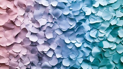 Fototapeta premium Pastel Flower Petal Gradient: A Digital Illustration of Soft Hues AI Generated