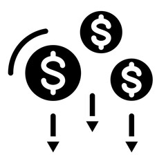 Price Drop Vector Design Icon Style