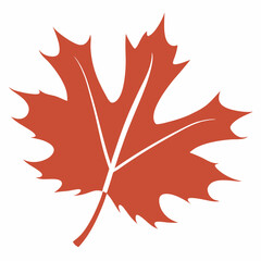 Maple Leaf Flat Style vector  illustration