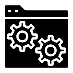 Web Setting Vector Design Icon Style