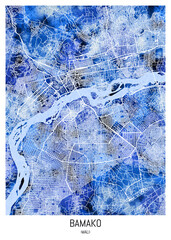 Bamako MaliCity Map

