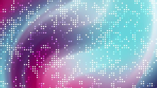 White polka dot pattern on pink and blue gradient background 4K video, suitable for girly or playful designs like stationery, invitations, and textiles