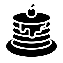 Pancake Vector Design Icon Style