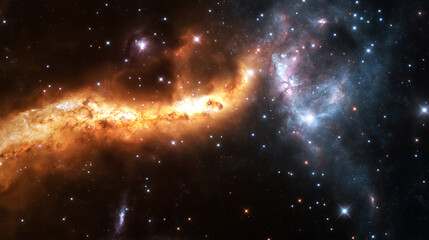 Naklejka premium space galaxy background