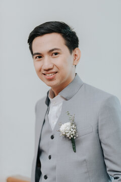 portrait of a handsome young man