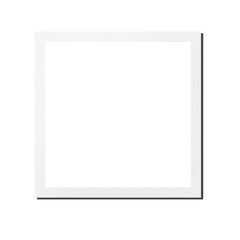 Obraz premium photo card made of paper like a polaroid card on the png backgrounds